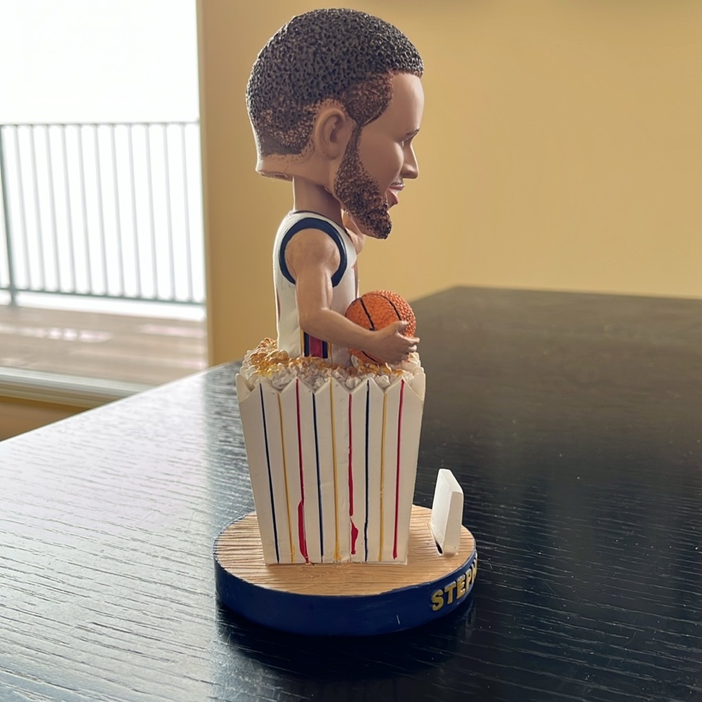 Stephen Curry POPCORN EDITION Bobblehead 2019 Golden State Warriors NIB (item A) - Picture 5 of 15